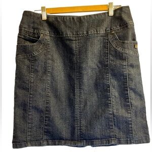Point Zero Jean Mini Skirt Blue Size L